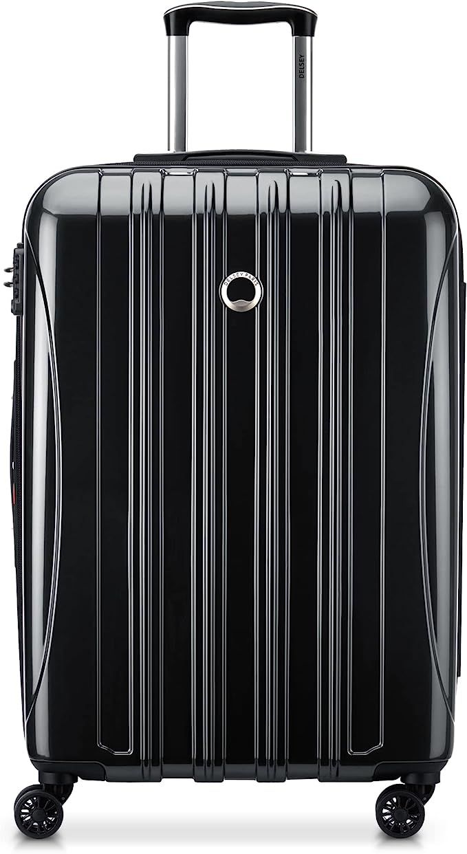 DELSEY Paris Helium Aero Hardside Expandable Luggage with Spinner Wheels, Black, Checked-Medium 2... | Amazon (US)