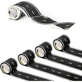PlayTape Road Tape for Toy Cars - Sticks to Flat Surfaces, No Residue; 30 ft. x 2 in. Black Road | Amazon (US)