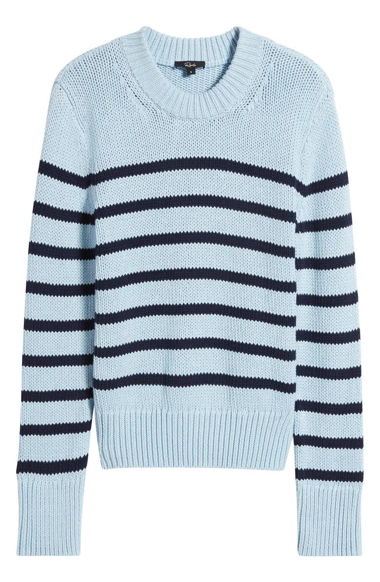 Alise Stripe Cotton Crewneck Sweater | Nordstrom