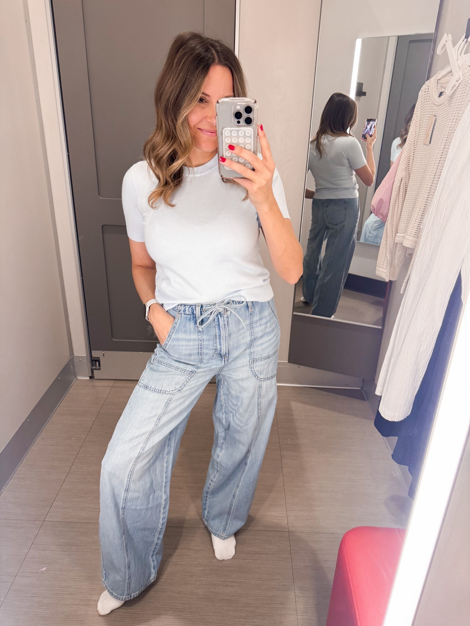 Jeans not available yet. Linked similar. 

#LTKOver40 #LTKgrwm #LTKdayinmylife