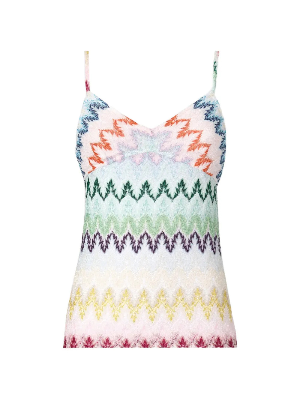 V-neck zig-zag top | Farfetch Global