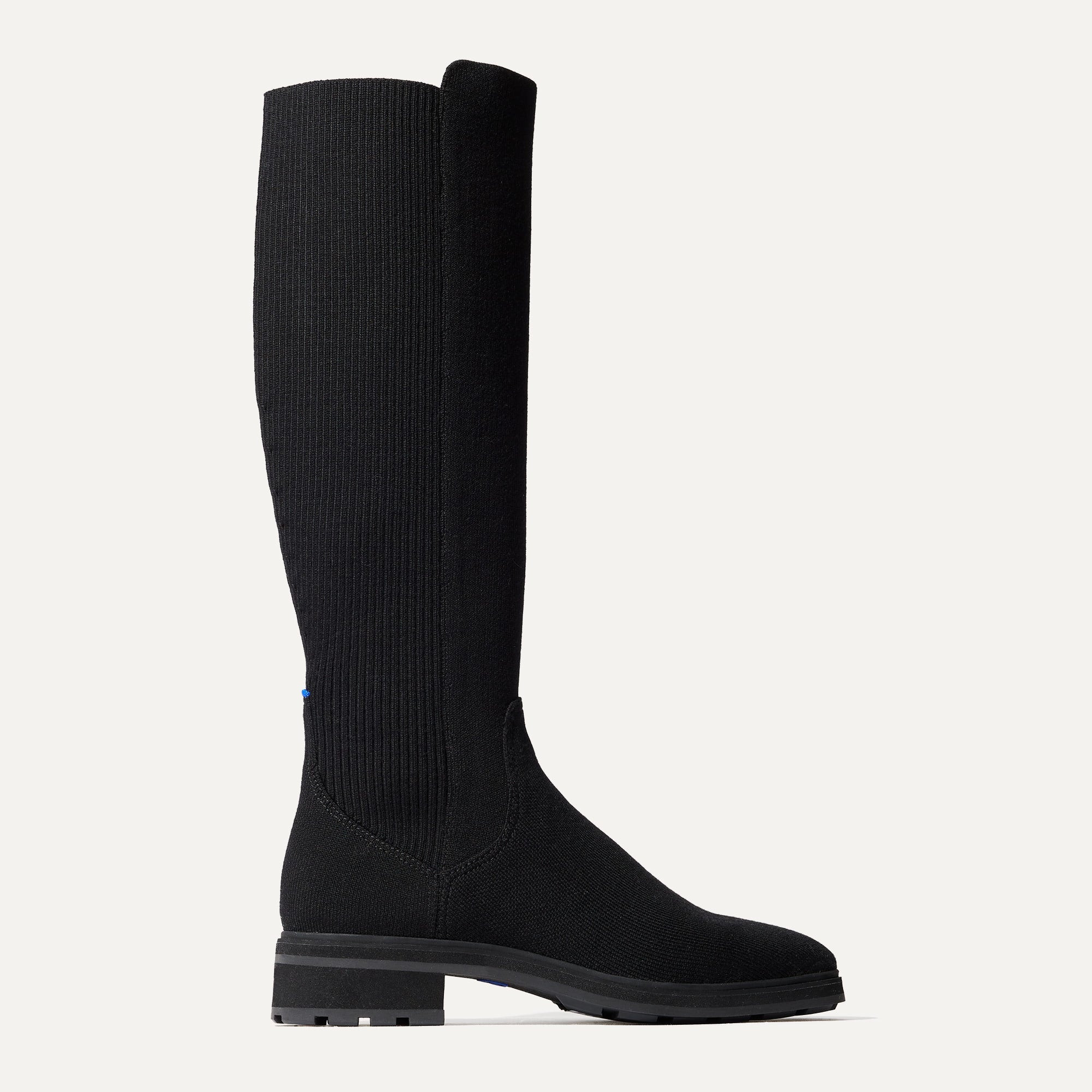 The Tall Lug Boot in Onyx Black | Knee High Boots | Rothy's | Rothy's