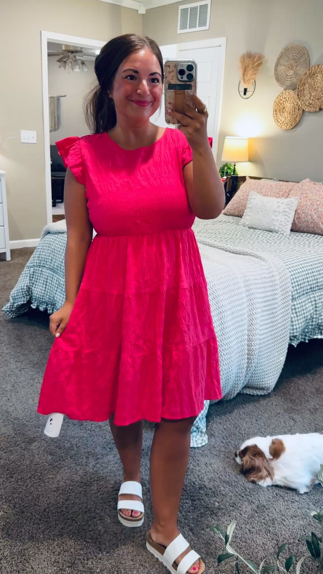 The prettiest Amazon dress for a school day! 💗 I love the bright pink color, flattering fit, and darling flutter sleeves. It’s comfortable enough for a busy day at school while still looking polished and put together! ✏️📚🍎


sandals: fit true to size // wearing a 5
dress: fits true to size // wearing a large 

 #LTKootd #LTKMidsize #LTKWorkwear