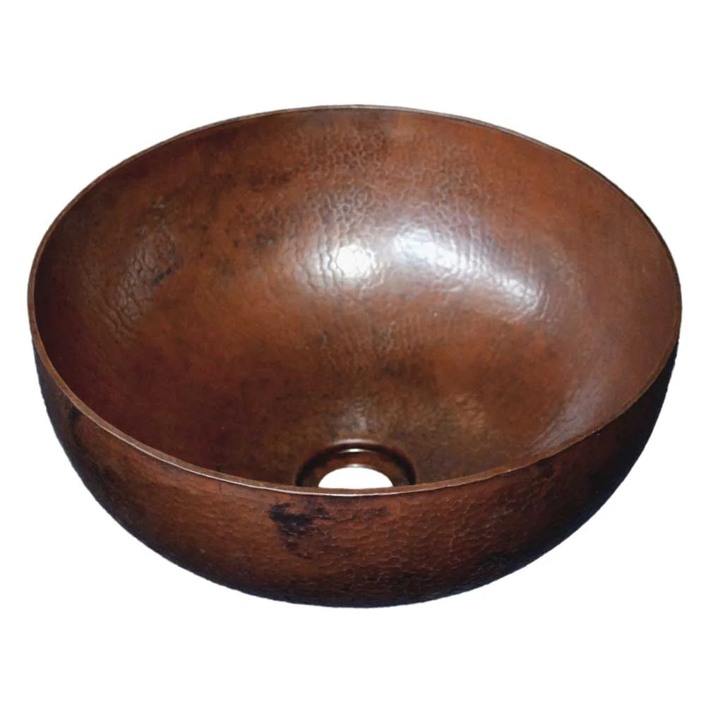 Native Trails Cps66 Maestro Petit 12-1/2" Circular Copper Vessel Bathroom Sink - Copper | Walmart (US)