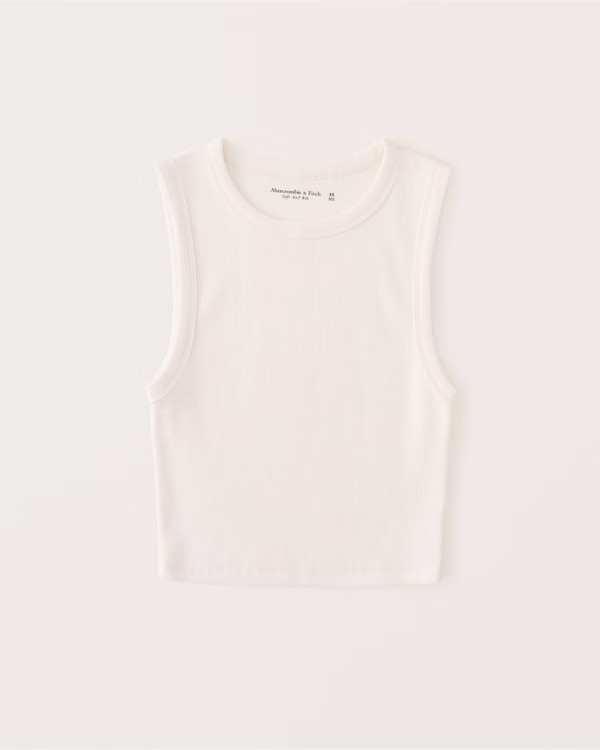 Women's Cropped Crew Tank | Women's Tops | Abercrombie.com | Abercrombie & Fitch (US)