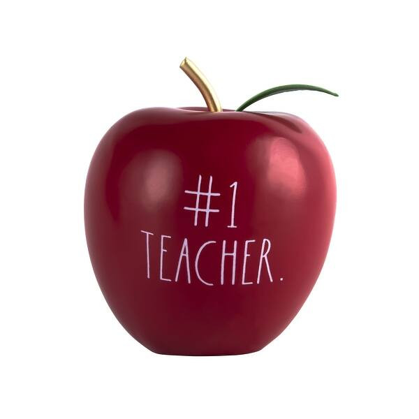 Rae Dunn TEACHER Themed Desktop Décor - Set of 2 Apples - TEACH LOVE INSPIRE & # 1 TEACHER | Bed Bath & Beyond