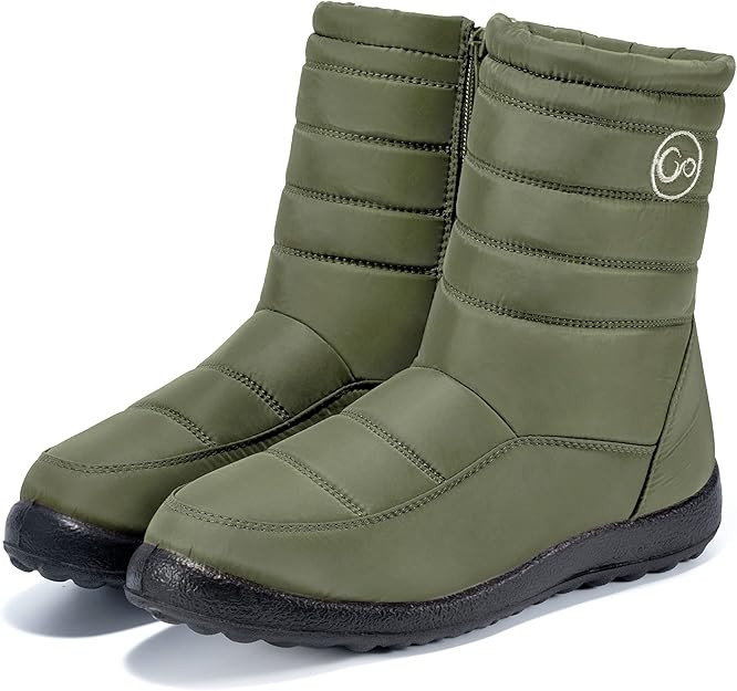 Womens Winter Snow Boots for Women with Arch Support Outdoor Warm Fur Lining Ankle Booties Zipper... | Amazon (US)