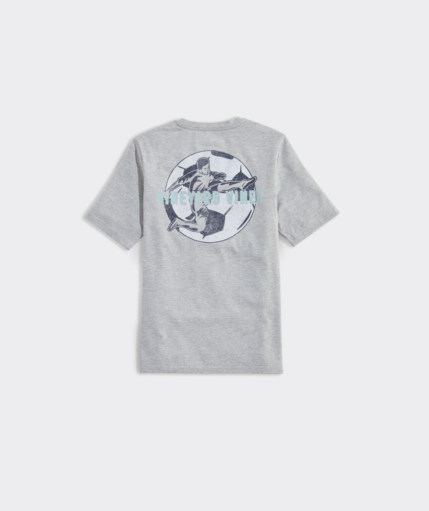 Boys' Soccer Kick Short-Sleeve Harbor Performance Tee | vineyard vines