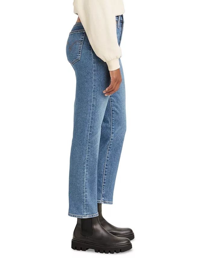 Women's Wedgie Straight-Leg High Rise Cropped Jeans | Macy's