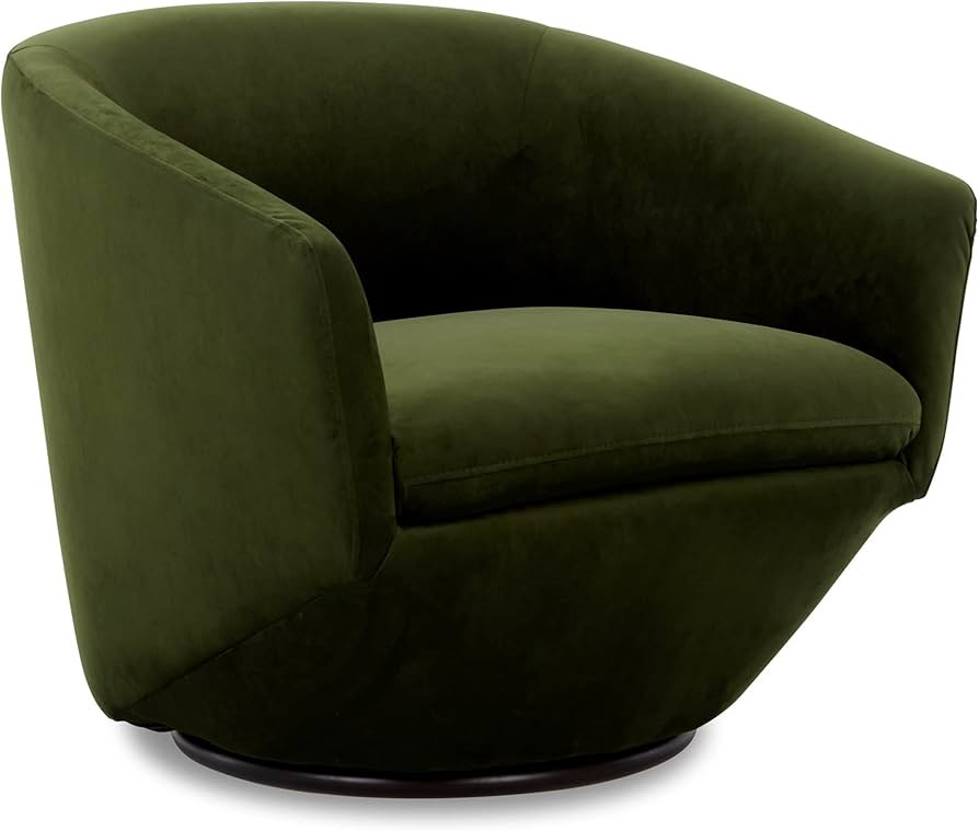 CHITA Swivel Armchair, Barrel Accent Chair in Velvet Fabric for Living Room Round Chair with Meta... | Amazon (US)