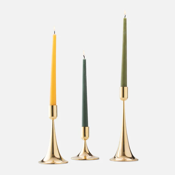 Brass Trumpet Candle Holder | Schoolhouse