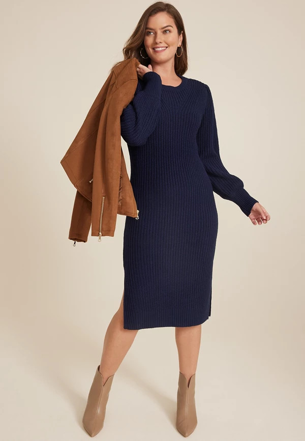Cable Knit Sweater Dress | Maurices