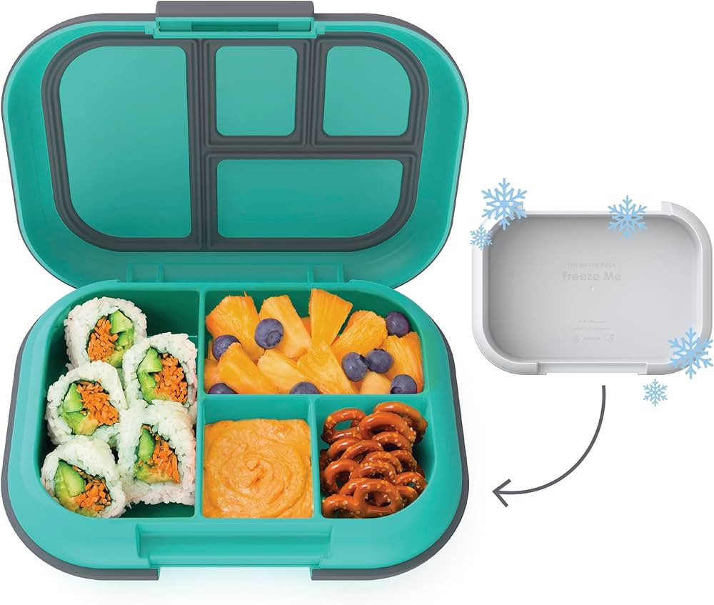 Bentgo® Kids Chill Leak-Proof Lunch Box - Included Reusable Ice Pack Keeps Food Cold; 4-Compartm... | Amazon (US)