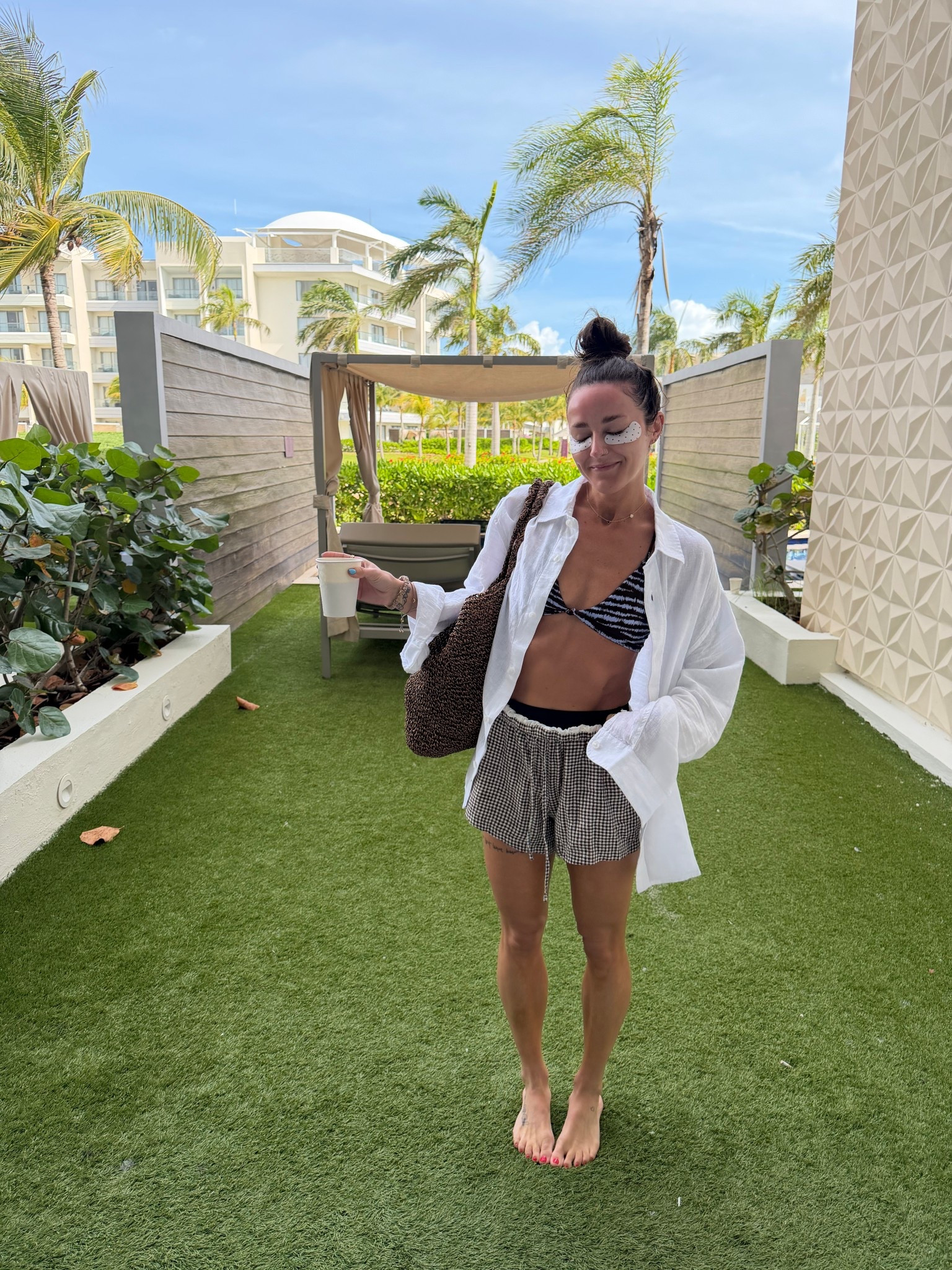 Vacation outfit 
Swim top is Skatie 

#LTKSwim #LTKTravel #LTKBeauty