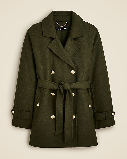 Trench coat in double-faced wool | J. Crew US