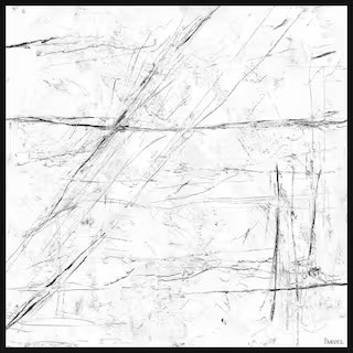 "Total Chaos" by Parvez Taj Floater Framed Canvas Abstract Art Print 48 in. x 48 in. JU... | The Home Depot