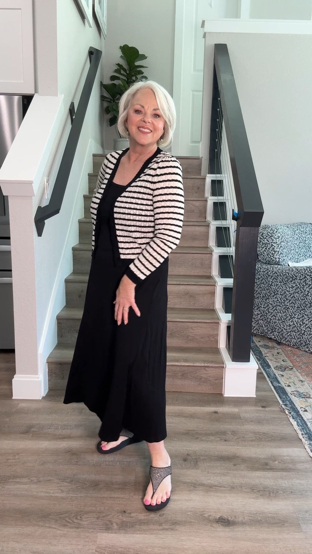 Run!!!! This ribbed midi dress is so nice and comfortable! I paired it with this very lightweight cardigan for arm coverage and I love it!!!! 

#LTKFindsUnder50 #LTKOver40 #LTKMidsize