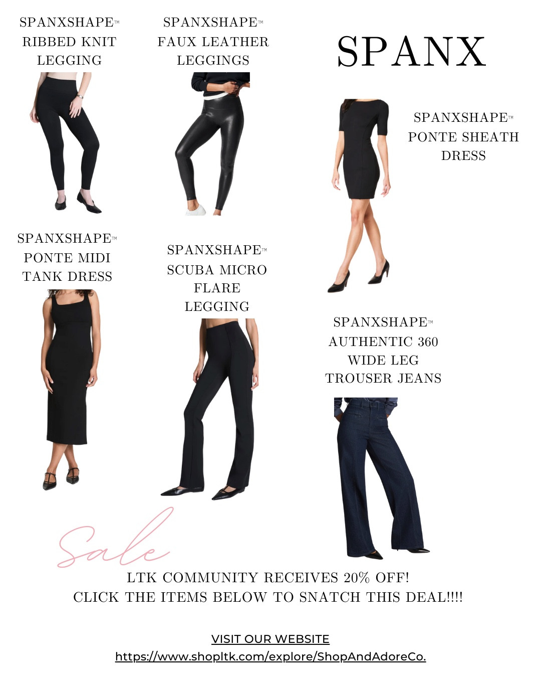 Wardrobe staples you’ll wear every day.

20% OFF @Spanx spanx during the LTK Spring Sale — code inside my LTK.

Comment “SALE” and I’ll send you the LTK link #SpanxEssentials #SpanxStyle #LTKCreator

#LTKSpringSale #LTKSpringSale #LTKSaleAlert #LTKootd
