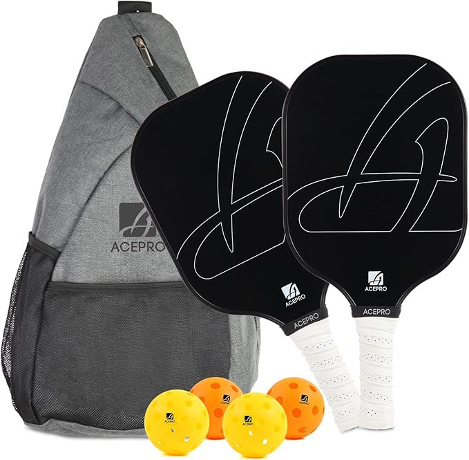 ACEPRO Pickleball Paddles Set of 2, USA Pickleball Approved, Carbon Fiber Surface, Polypropylene ... | Amazon (US)