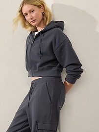 Forever Fleece Ultra Crop Full Zip | Athleta