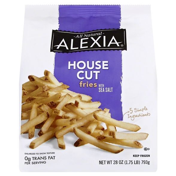 Alexia Vegetarian Frozen All Natural Frozen House Cut Fries - 28oz | Target
