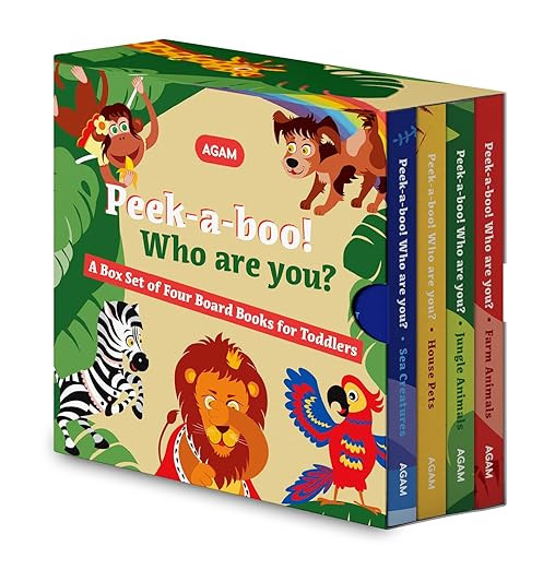 "Peek-a-boo – who are you?" – A Beautiful Set Of 4 Board Books for toddlers      Board book ... | Amazon (US)