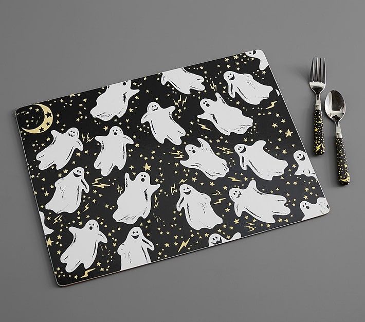 Halloween Glow-in-the-Dark Ghost Placemat | Pottery Barn Kids