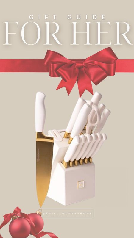 Gorgeous white and gold knife set!

Follow me @ahillcountryhome for daily shopping trips and styling tips 

Gift guide for her, gift idea, gift for the home, kitchen finds, Amazon finds

#LTKGiftGuide #LTKHoliday #LTKhome