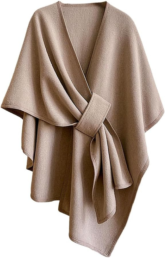 Winter Shawl Wraps For Women,2025 New Knitted Shawls and Wraps Cardigan Cape Wool Cashmere Should... | Amazon (US)