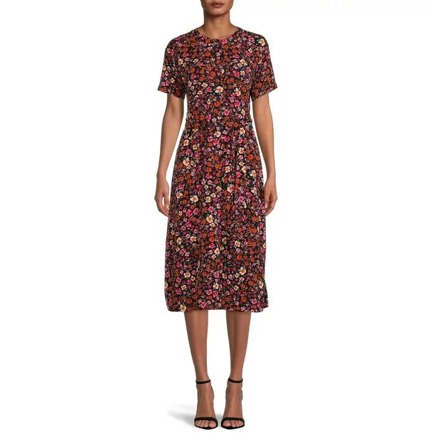 Time and Tru Women's Utility Shirt Dress - Walmart.com | Walmart (US)