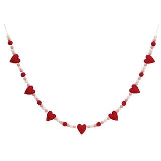 6ft. Hearts & Pom Poms Garland by Celebrate It™ | Michaels | Michaels Stores
