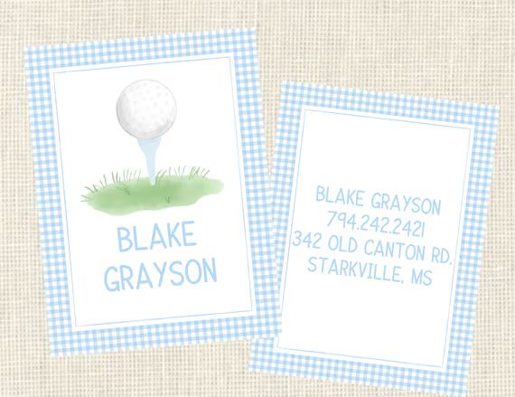 Golf Bag Tag Personalized / Watercolor Golf Bag Tag | Etsy | Etsy (US)