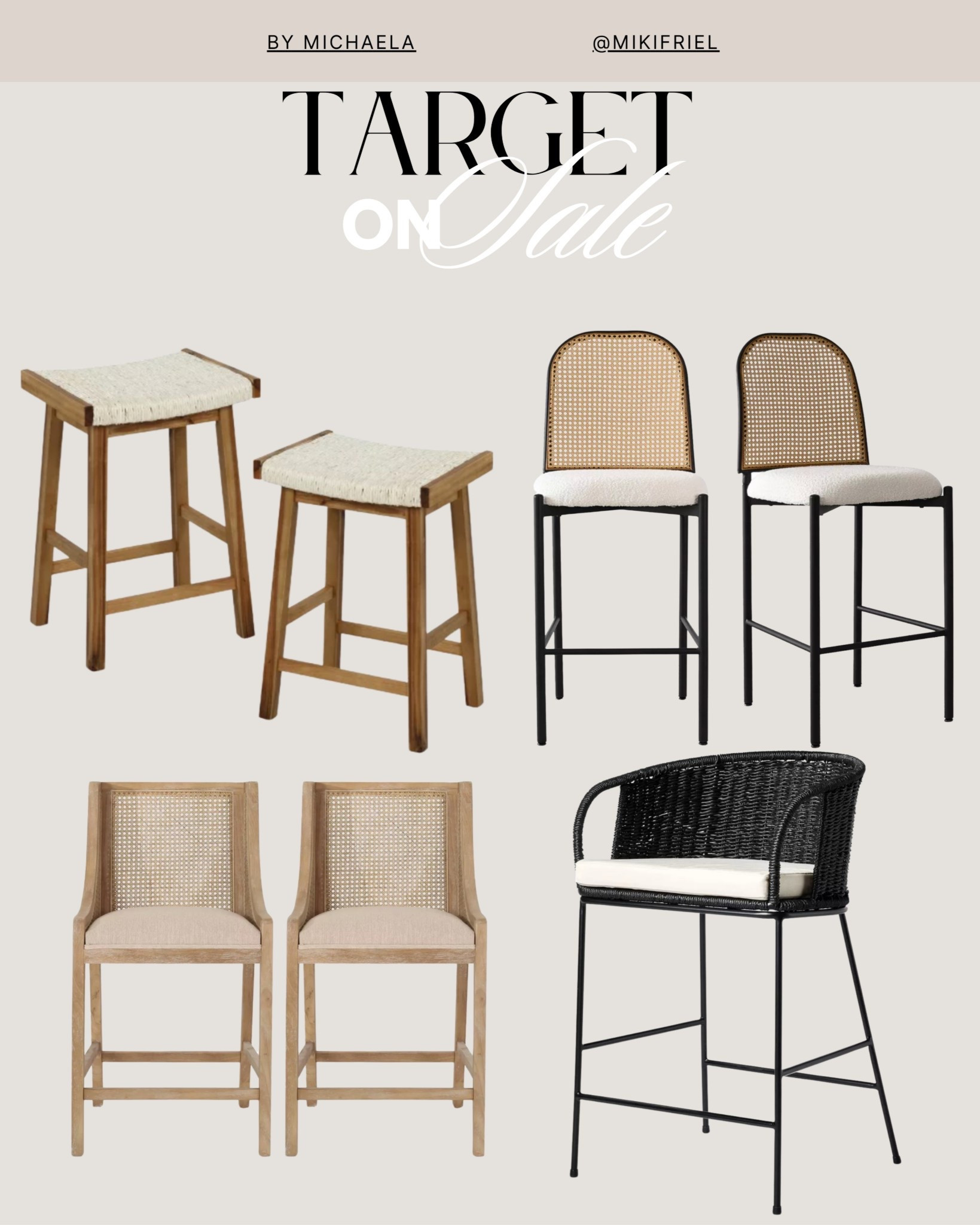 Bar stools. Bar chairs. Target. Sale. 

#LTKFindsUnder100 #LTKSaleAlert #LTKHome