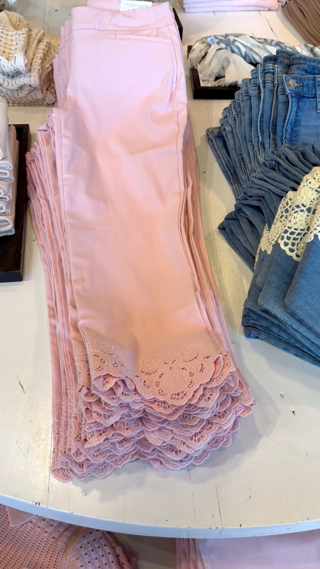 Girlfriend crochet fray crop jeans
Embroidered slim crop Brigette 
Short embroidered lace jacket 
I am 5’7” 132 #’s 


#LTKSaleAlert #LTKOver40 #LTKgrwm