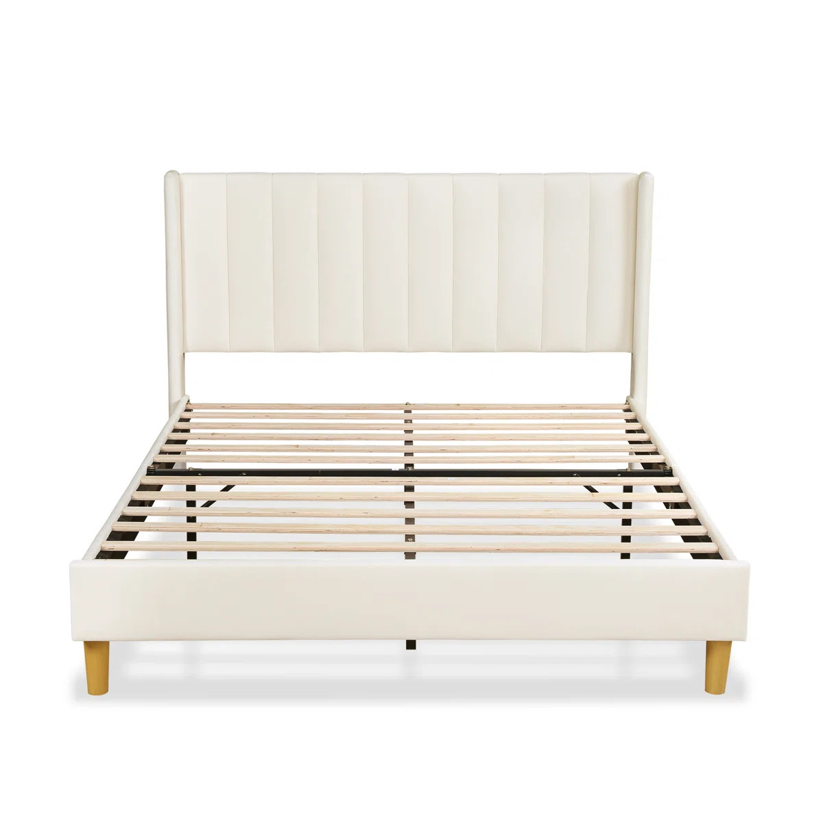 Eriksay Low Profile Upholstered Platform Bed with Wingback Headboard | Wayfair North America