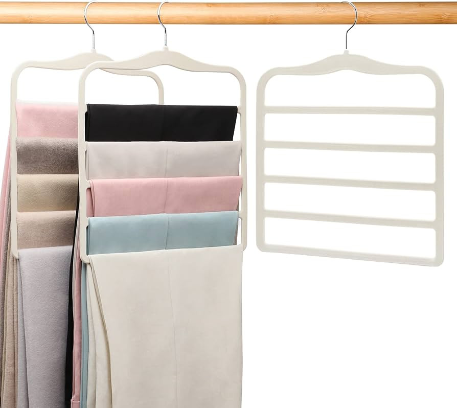 Pants Hangers Space Saving,Organization and Storage for Dorm Room Essentials for College Students... | Amazon (US)
