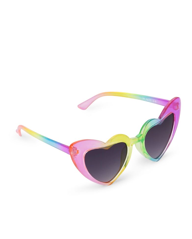 Toddler Girls Rainbow Ombre Heart Sunglasses - multi clr | The Children's Place