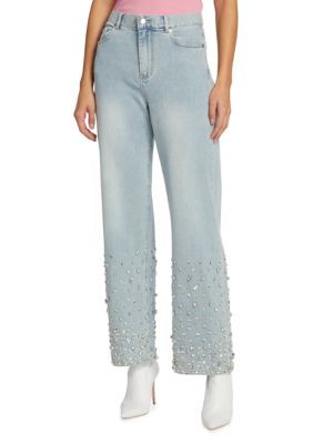 Sparkle Wide Leg Jeans | Saks Fifth Avenue OFF 5TH