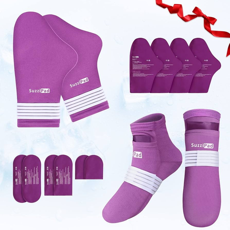 SuzziPad Chemo Care Package for Women and Men, Foot Ice Pack & Hand Ice Pack Wrap Kit- Cold Thera... | Amazon (US)