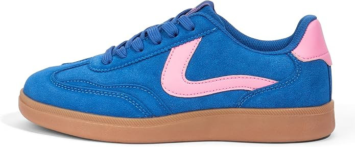 LUCKY STEP Women's Classic Fashion Sneakers | Casual Skate Shoes | No Slip Lace Up Walking Shoes | Amazon (US)