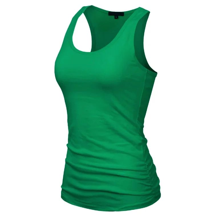 Made by Olivia Women's Casual Basic Sleeveless Racerback Tank Top | Walmart (US)