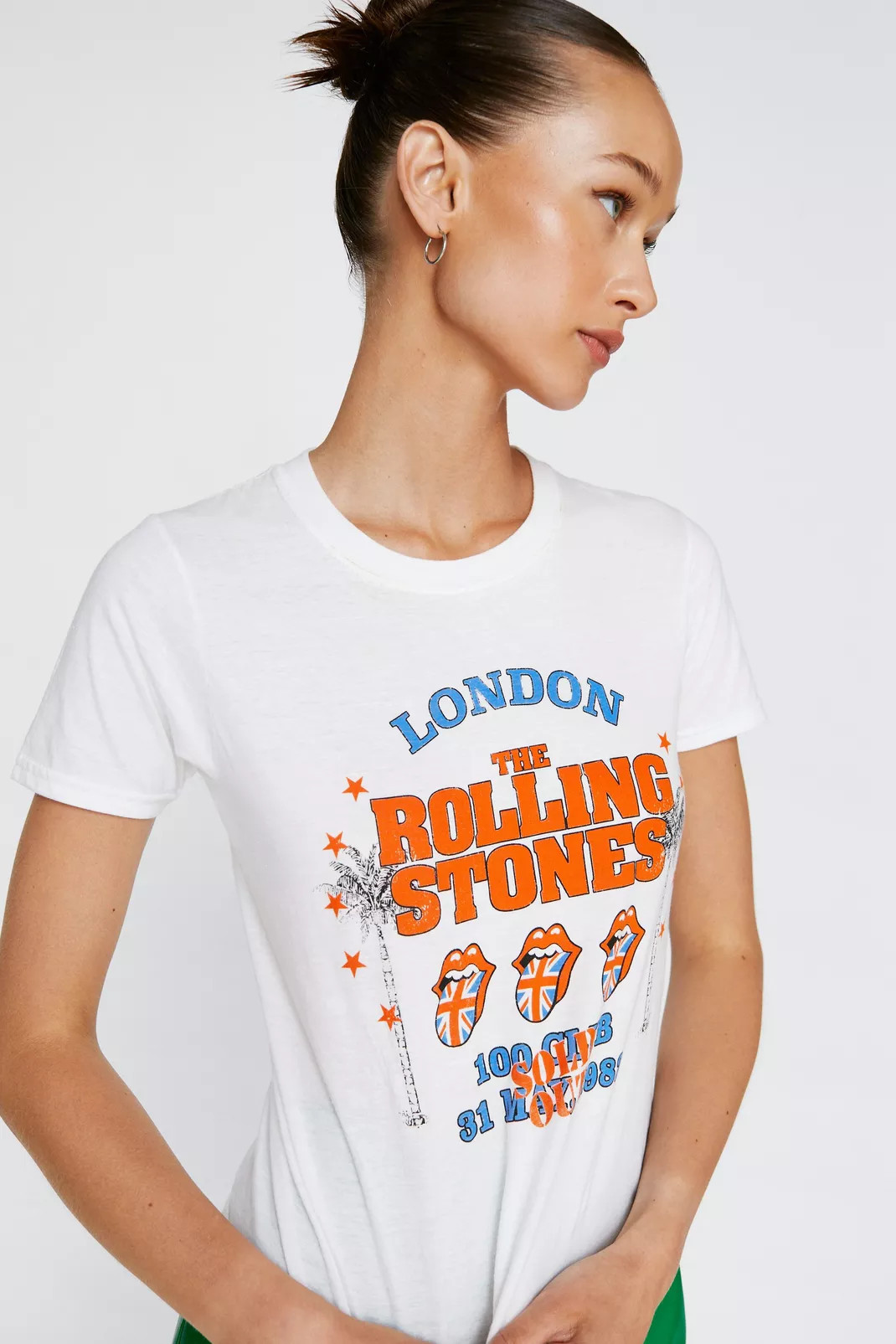 The Rolling Stones Gb Fitted Graphic T-shirt | Nasty Gal (US)