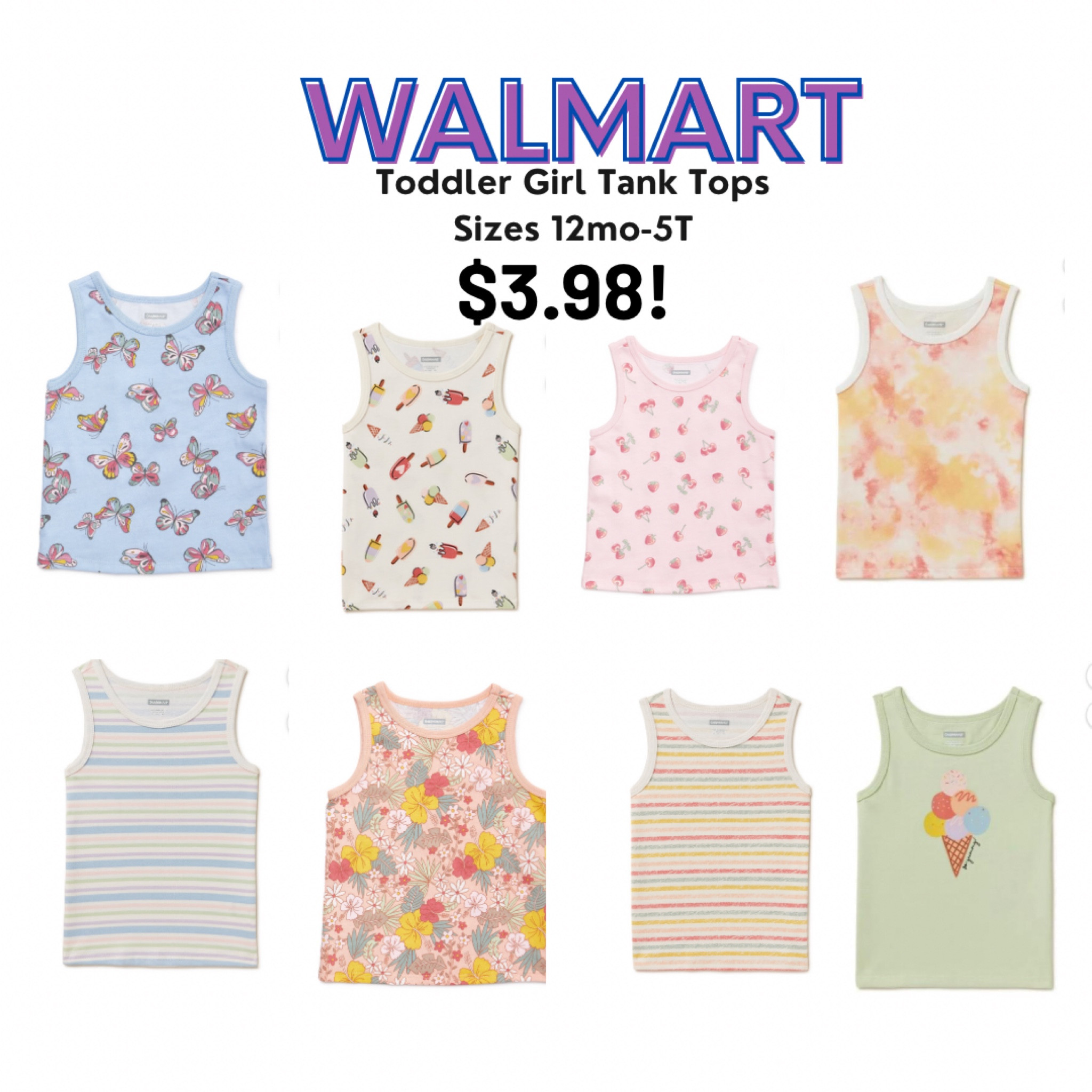 Toddler girl tank tops size 12mo-5T! $3.98 a piece! 

#LTKSeasonal #LTKfamily #LTKkids