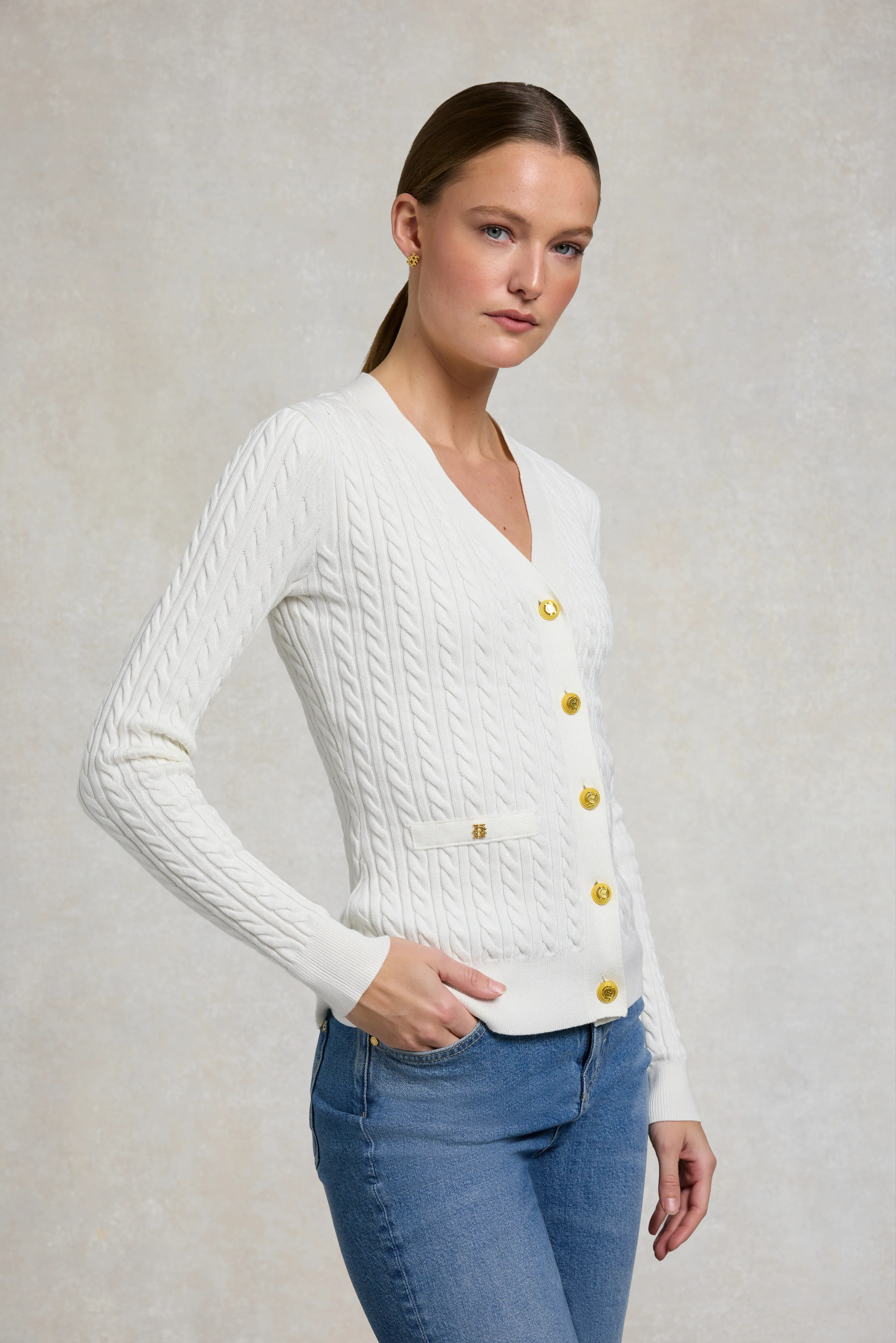 Bree Cardigan (Natural) | Holland Cooper