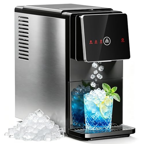 Antarctic Star Nugget Ice Maker Countertop, Self-Dispensing & Auto-Cleaning, 33Lbs/Day, 1.8L Water Tank, 1.5Lbs Ice Storage, One-Click Operation, Portable Ice Machine for Home, Office, RV | Amazon (US)