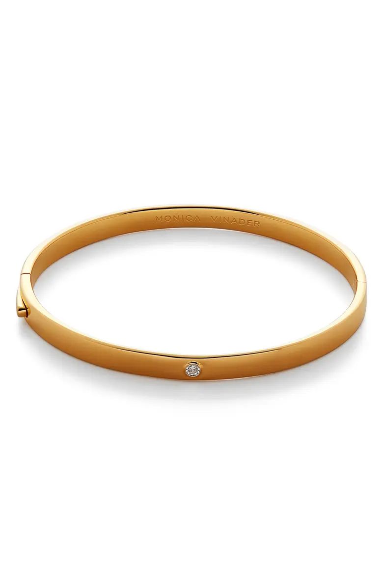 Essential Diamond Hinged Bangle Bracelet | Nordstrom