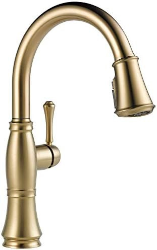 Delta Faucet Cassidy Gold Kitchen Faucet, Kitchen Faucets with Pull Down Sprayer, Kitchen Sink Fauce | Amazon (US)
