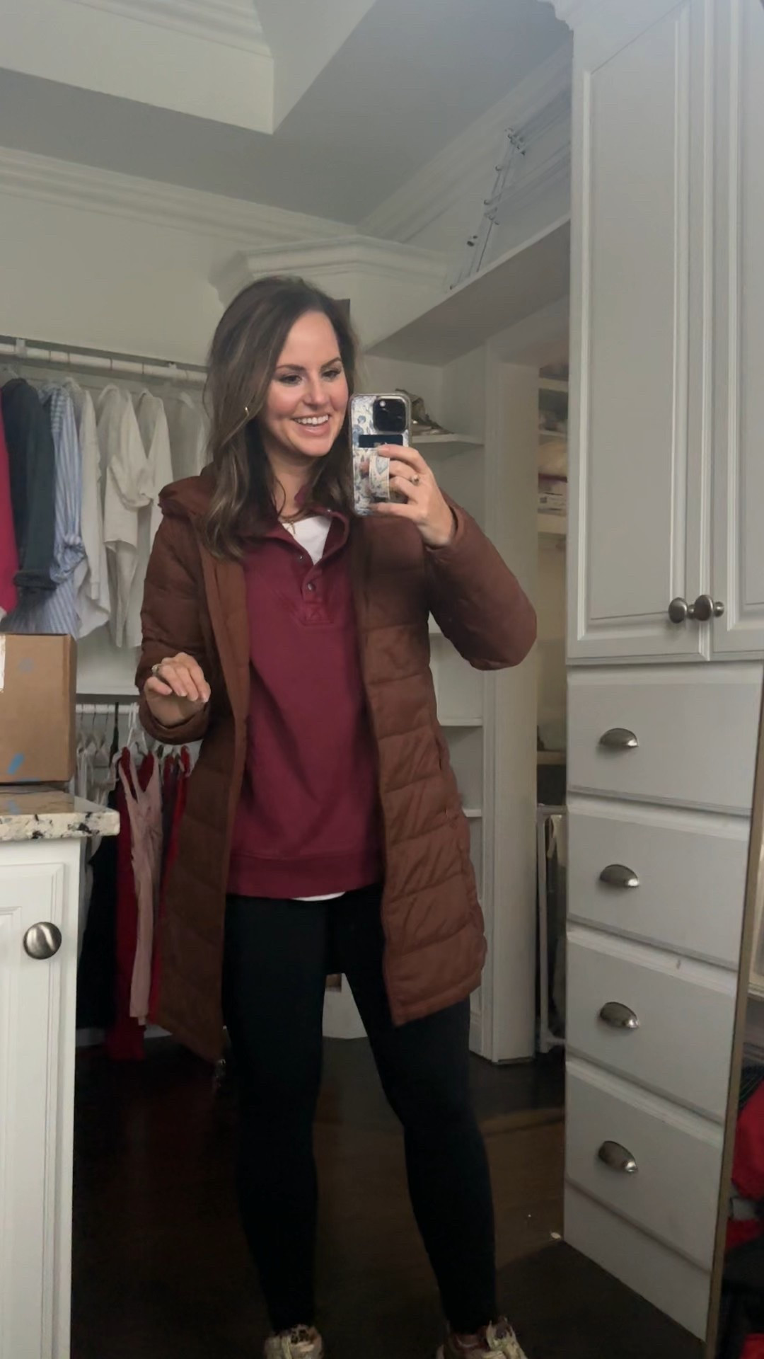 Fall / winter casual outfit! Love this aerie look for less pullover & brown puffer jacket. Paired it with my fave leggings, long sleeve tunic top & leopard sneakers. 

Amazon fashion finds, Walmart style, casual mama style, casual mom fashion 

#LTKSeasonal #LTKFindsUnder50 #LTKActive