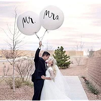 36 inch Mr. & Mrs. Balloons Wedding Balloons for Outdoor Or Indoor Engagement Party Decorations Bach | Walmart (US)