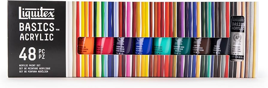 Liquitex BASICS Acrylic Paint Set, 48 x 22ml (0.74-oz) Tube Set | Amazon (US)